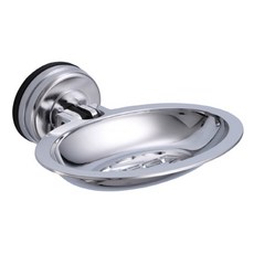 FECA 非卡 N2 豪華橢圓形肥皂架, 銀, 1個