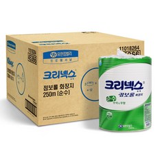 크리넥스 순수 2겹 점보롤 화장지 250m, 3개입, 4개
