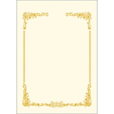 WOOJIN 300 Royal G101 獎狀用紙, 米色, 100張