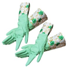 그린비 기모 고무장갑, 그린민트, 2세트