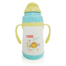 fisher-price 費雪 不鏽鋼真空保溫保冷水瓶, 藍色, 1個