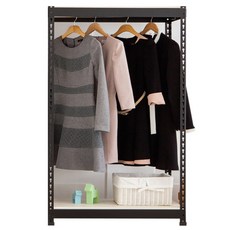 폴던스랙 행거 900x500x1800 2단, 블랙