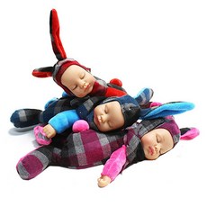 KesB 兔子安撫娃娃3入組, 混色, 15*30cm