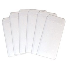 아이비스 1000 한지봉투 4매입 x 6개, 100 x 197 mm, 백색, 24매