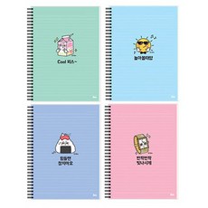 아이비스 3000 투명PP노트 해피퍼니, 랜덤 발송, 2개