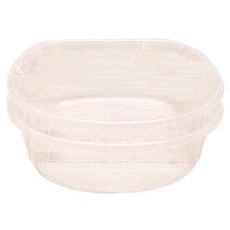 스내지 다용도 D형 씽크대야, 투명, 2개