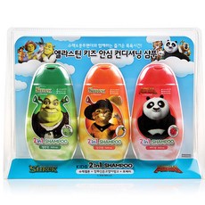 엘라스틴 키즈 안심 컨디셔닝 샴푸 3종세트 멜론향 망고향 베리향, one size, 1세트, 400ml