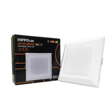 HiPPO LED 4 英寸方形筒燈嵌入式燈 10W DDSQ-210C 日光白光, 1 個
