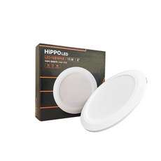 HIPPO 6 英寸筒燈嵌入式燈 12W DLD-212C 日光白光, 1 個