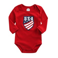 조이멀티 신생아용 미국 USA 긴팔 바디수트