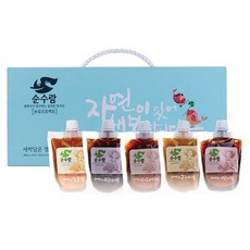 순수람 새싹담은 잼 5종 세트, 190g, 1세트