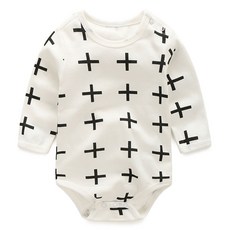 Bebeniz 嬰幼兒加號圖案長袖連身衣 G04BLB1007