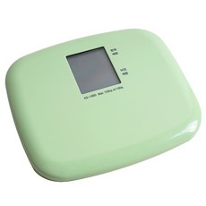 Spobank 迷你電子體重計, 綠色, KS-1000, 1個