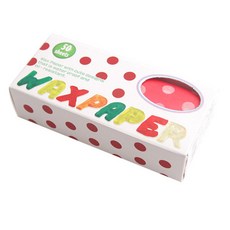 봄91 미니 왁스페이퍼 유산지 15 x 15 cm, 레드도트, 50매입, 1개