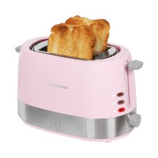 제니퍼룸 레트로 전기 토스터기 마카롱에디션 핑크, JR-T800P