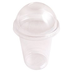 투명 PET 아이스컵 + 돔뚜껑 세트, 20세트