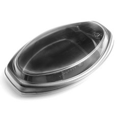 봄91 MS-07 블랙 스파게티 보트도시락 반찬분리형, 10개입, 1세트