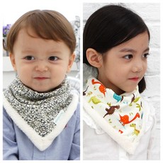 bebe chouette 圖案印花超細纖維刷絨圍巾