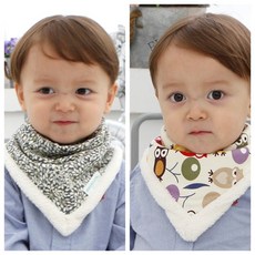 bebe chouette 圖案印花超細纖維刷絨圍巾