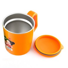 KitchenU 雙層不鏽鋼杯, 橘色, 1入