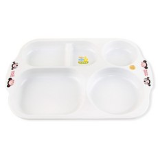 PUCCA 孩童分隔玉米餐盤, 單色, 1入