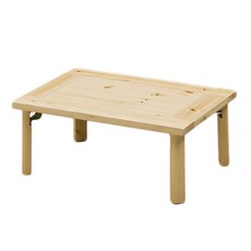 포메리트 홍송 원목 접이식 테이블 600, 원목색상