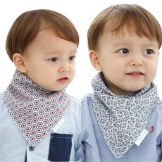 bebe chouette 孩童印花領巾 2件組