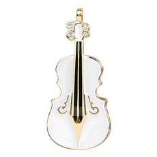 肯吉 羅伯托小提琴造型USB隨身碟 白色, 64GB, 64GB