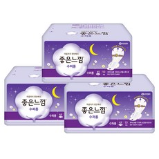 좋은느낌 수퍼롱 생리대 오버나이트, 10개입, 3개