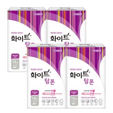 화이트 탐폰, 레귤러, 16개입, 4개