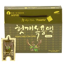 평화식품 유기농 썬파워 헛개 녹용액 골드, 30팩, 80ml
