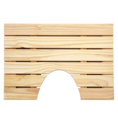 MONOMENT 木頭凹槽防滑腳踏墊 S號, 單色, 1個