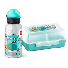 emsa 兒童運動水壺 + 便當 2件組, 怪獸, 1個