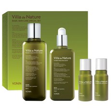 VONIN Villa de Nature肌膚護理保養品4件組, 1組, 爽膚水 180ml + 乳液 130ml