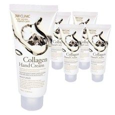 3w 클리닉 모이스처라이징 콜라겐 핸드크림, 5개, 100ml