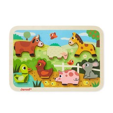 자노드 청키퍼즐 동물농장, 1개, 7피스