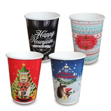 공컵 크리스마스 일회용컵 390ml set, 1세트, 1개