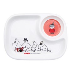 무민 다이어트 식판, 레드, 1개