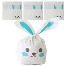 Hwangssinaedosirak 心動兔子包裝袋 小, 藍色, 50個