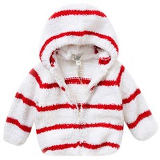 dave&bella 孩童款彩色條紋圖案連帽拉鍊外套 Y17BJP0002