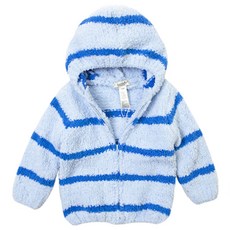 dave&bella 孩童款彩色條紋圖案連帽拉鍊外套 Y17BJP0008
