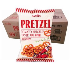 삼진 미니프레첼 토마토케첩맛, 85g, 24개