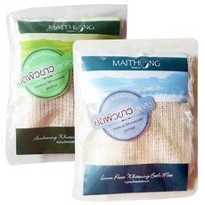 마이통 바디스크럽 화이트닝 비누 세트, 블루 100g + 그린 100g, 1세트
