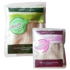 MAITHONG 可吊掛式去角質肥皂套, 綠色100g+粉色100g, 1組, 綠色,粉色
