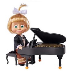 마샤앤베어 콘서트 피아니스트 인형, 혼합색상, 24 x 8.3 x 19.4 cm, 1개