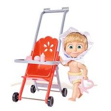 마샤앤베어 유모차 놀이 인형, 랜덤발송, 14 x 8.5 x 20 cm, 1개