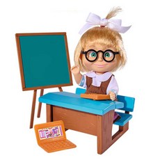 마샤앤베어 학교 놀이 인형, 혼합색상, 16 x 8 x 16.2 cm, 1개