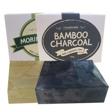 리움 모링가 대나무숯 비누 세트, 모링가 딥클린징 100g + 대나무숯 100g, 1세트, 100g