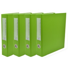 ECO Chungwoon Color Collector 3孔D型環活頁夾 5cm, 淺綠色, 4個