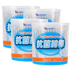 清潔用棉花棒, 4個, 200入